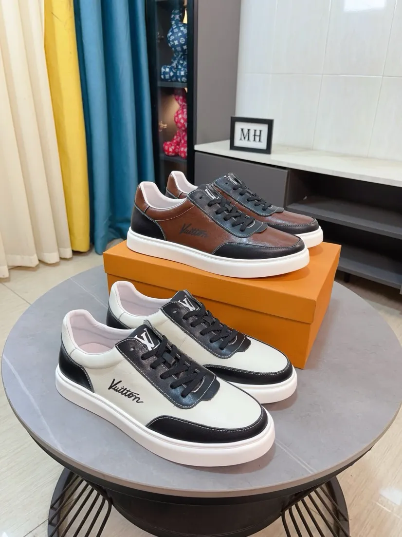 Ex-factory price 440🌹🌹[LV]🌹High-end brand of men's shoes: Official website 1:1 Latest masterpiece: The upper is made of first-layer cowhide imported from Italy with special materials➕made of full genuine leather lining🔥, making walking more convenient and comfortable! Exclusive new style, stunning work [color]! Create a fashionable personality to set off your uniqueness! A must-have for trendy men! Classic🔥Number: 38-44